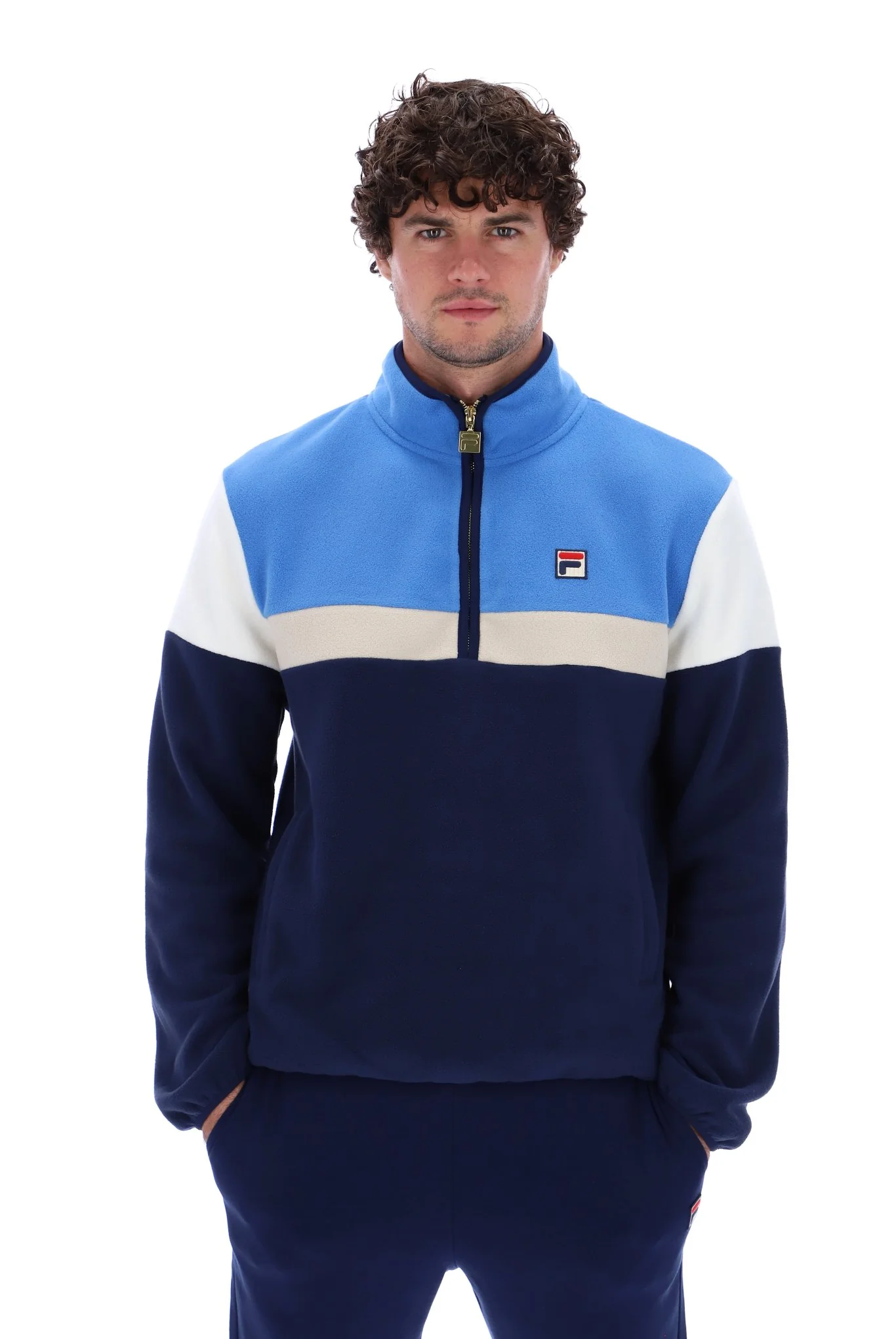 Fila Darwin Colour Block 1/4 Zip Fleece