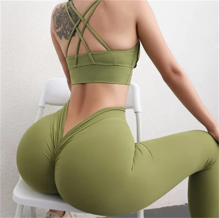 🎄Hot Sale🎄V-back fitness leggings