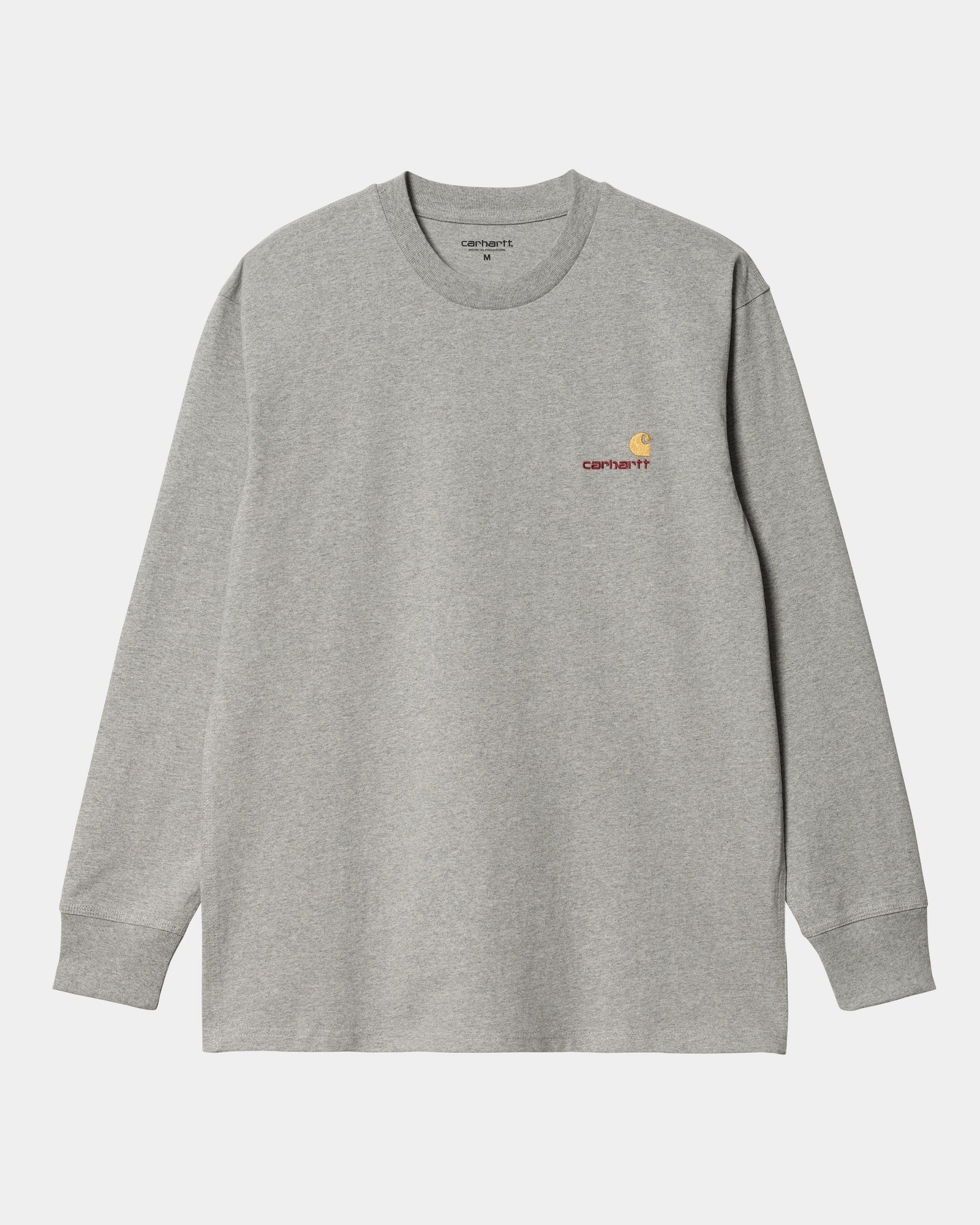 Final inventoryAmerican Script Long Sleeve T-Shirt | Grey Heather