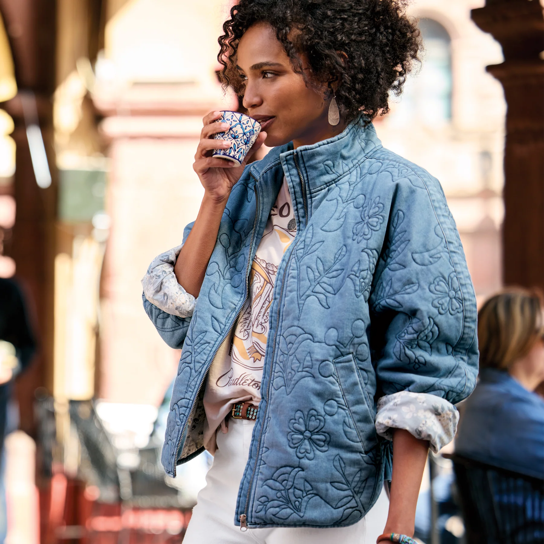 Nova Quilted Denim Jacket