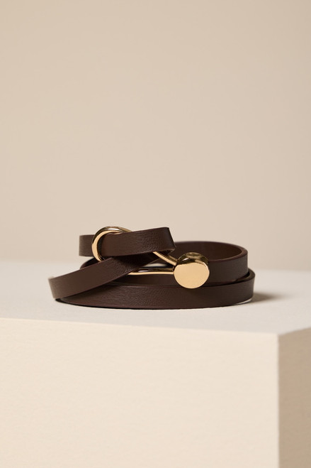 Holly Gold Loop Skinny Belt