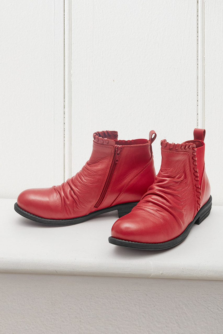 Carmen Leather Booties by Walk With Me™