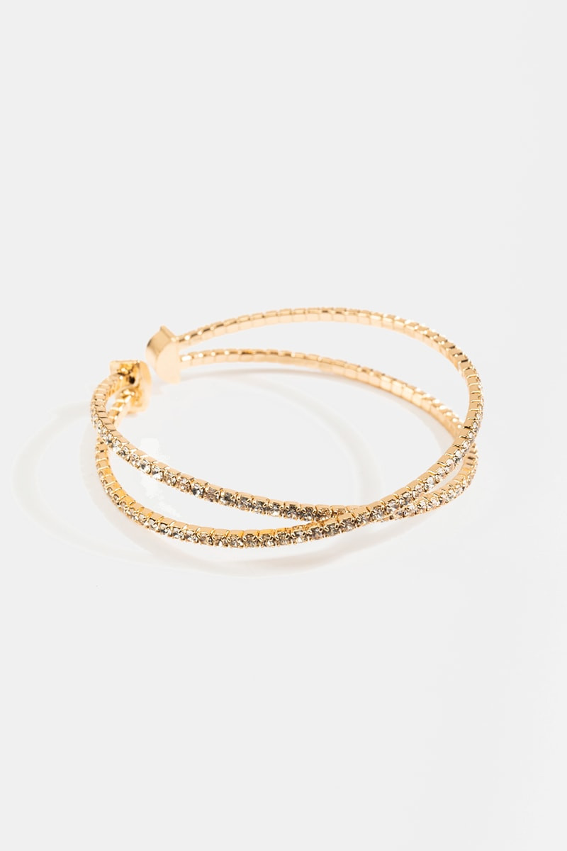 Sonya CZ Cup Chain Cuff