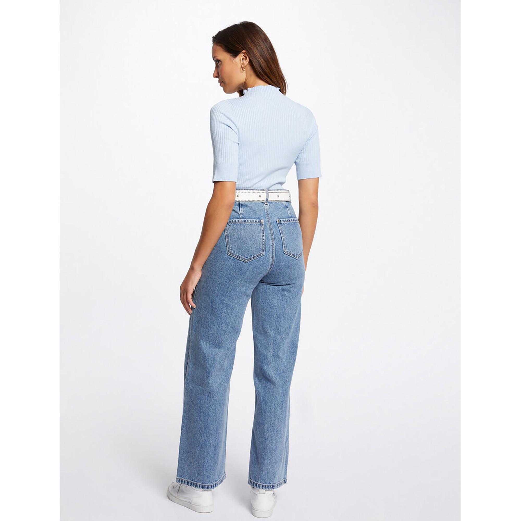 MORGAN High Waist Wide Leg Jeans