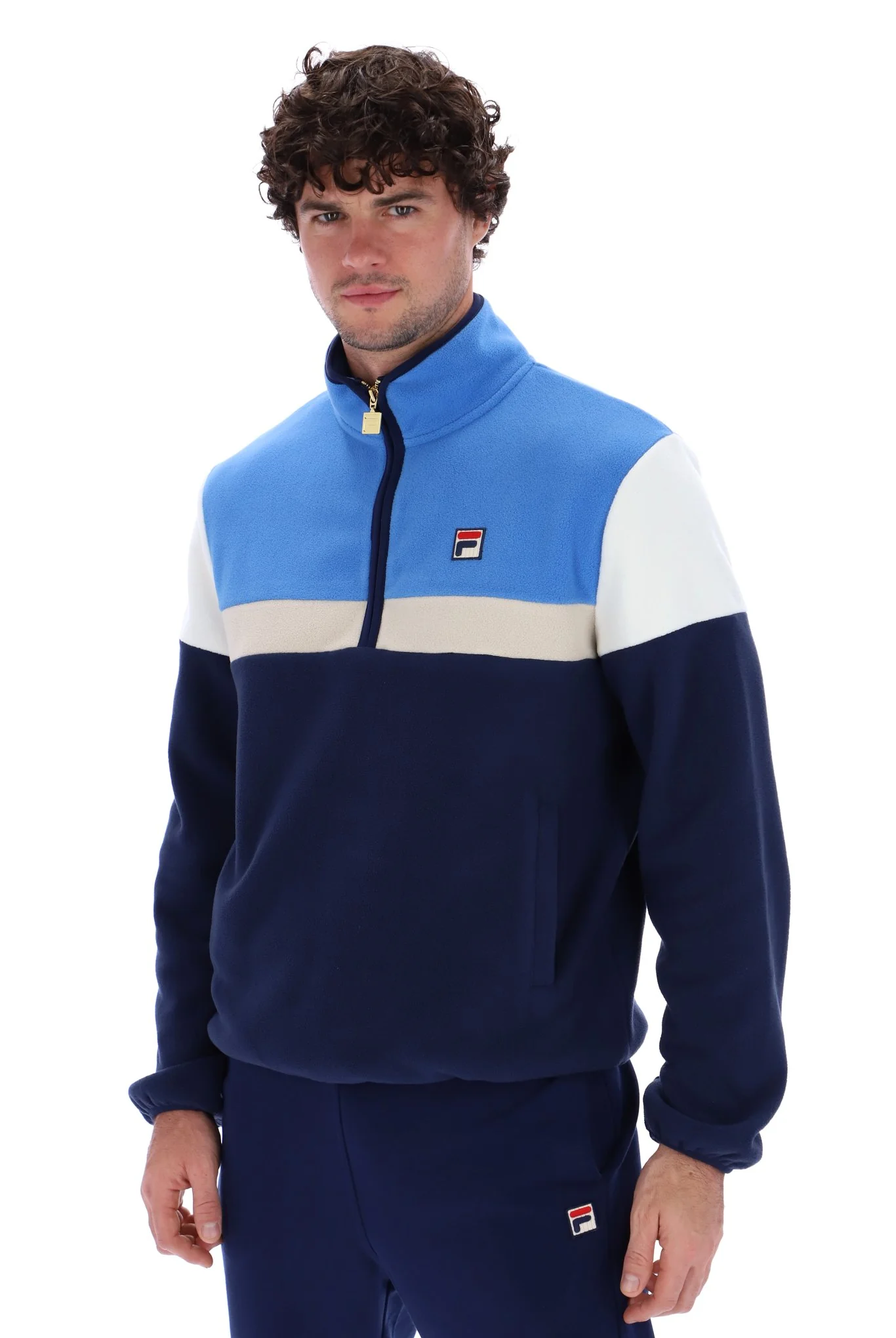 Fila Darwin Colour Block 1/4 Zip Fleece