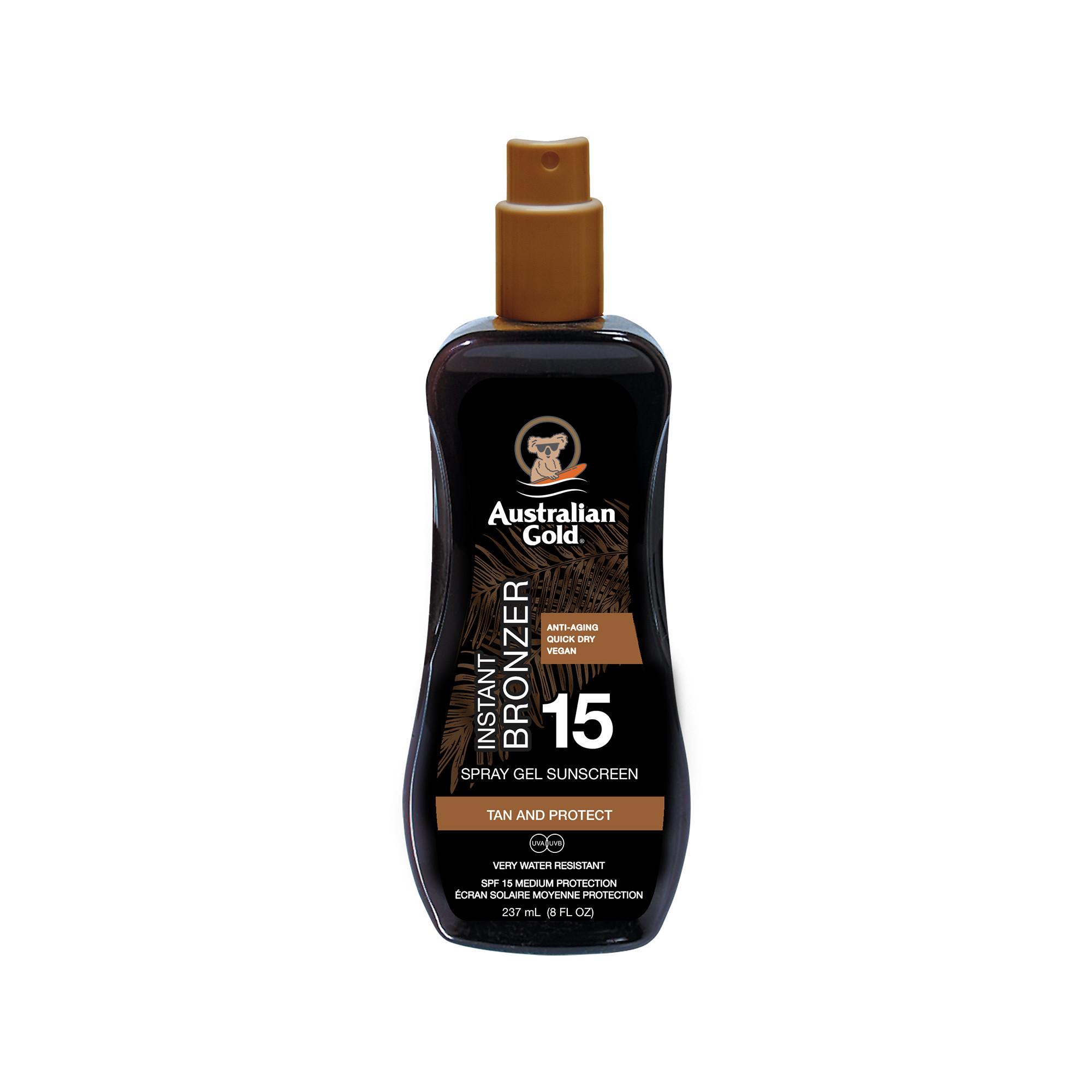 Australian Gold Bronzer Gel Spray SPF 15Sonnenschutzgel + Bronzer SPF15