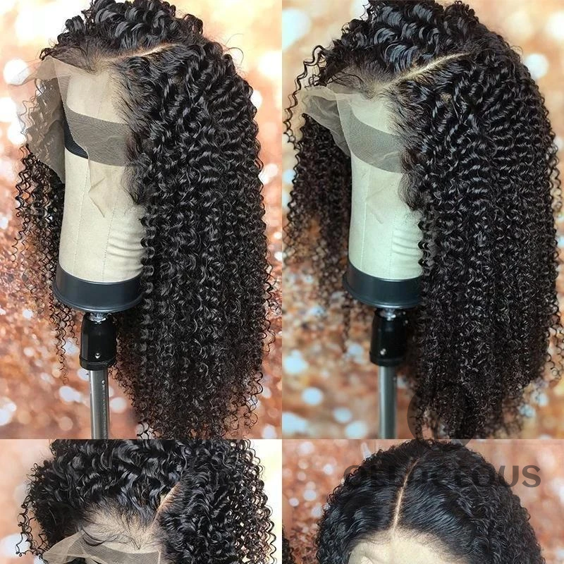 -Classical Black Short Bob Hair Curly Wigs