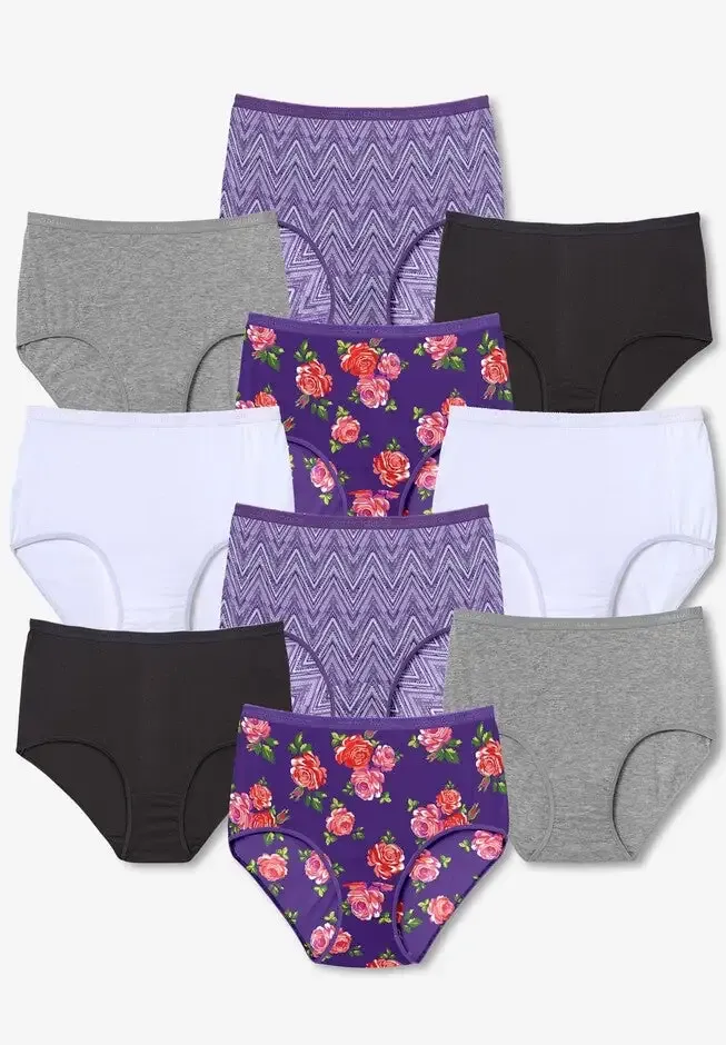 Full Coverage Cotton Brief 10-Pack