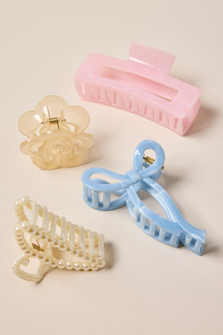 Lora Mixed Style Hair Claw Set