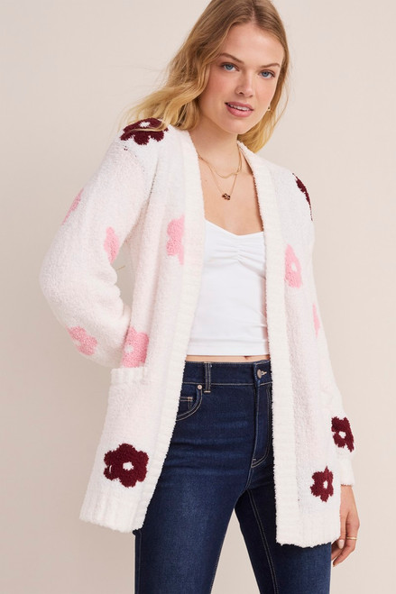 Julia Floral Teddy Cardigan