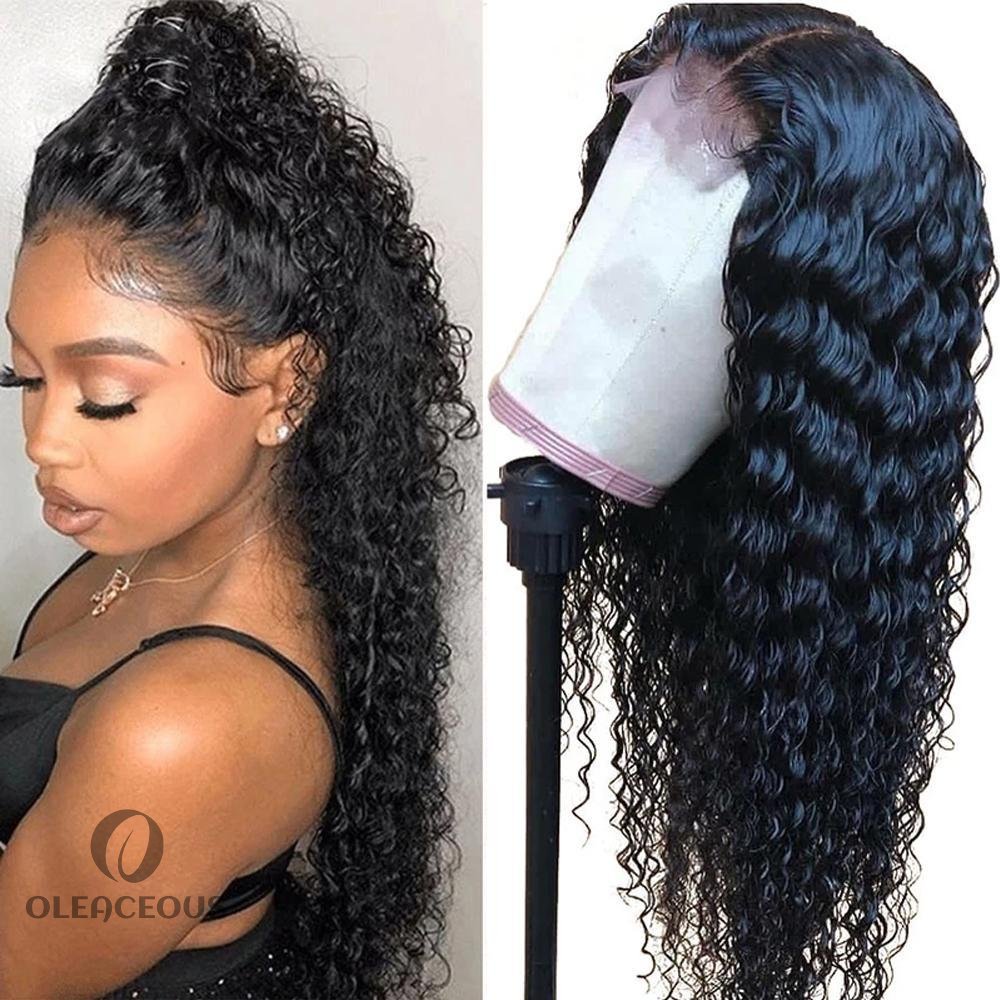 Black Brazilian Black Water Wave Long Wigs