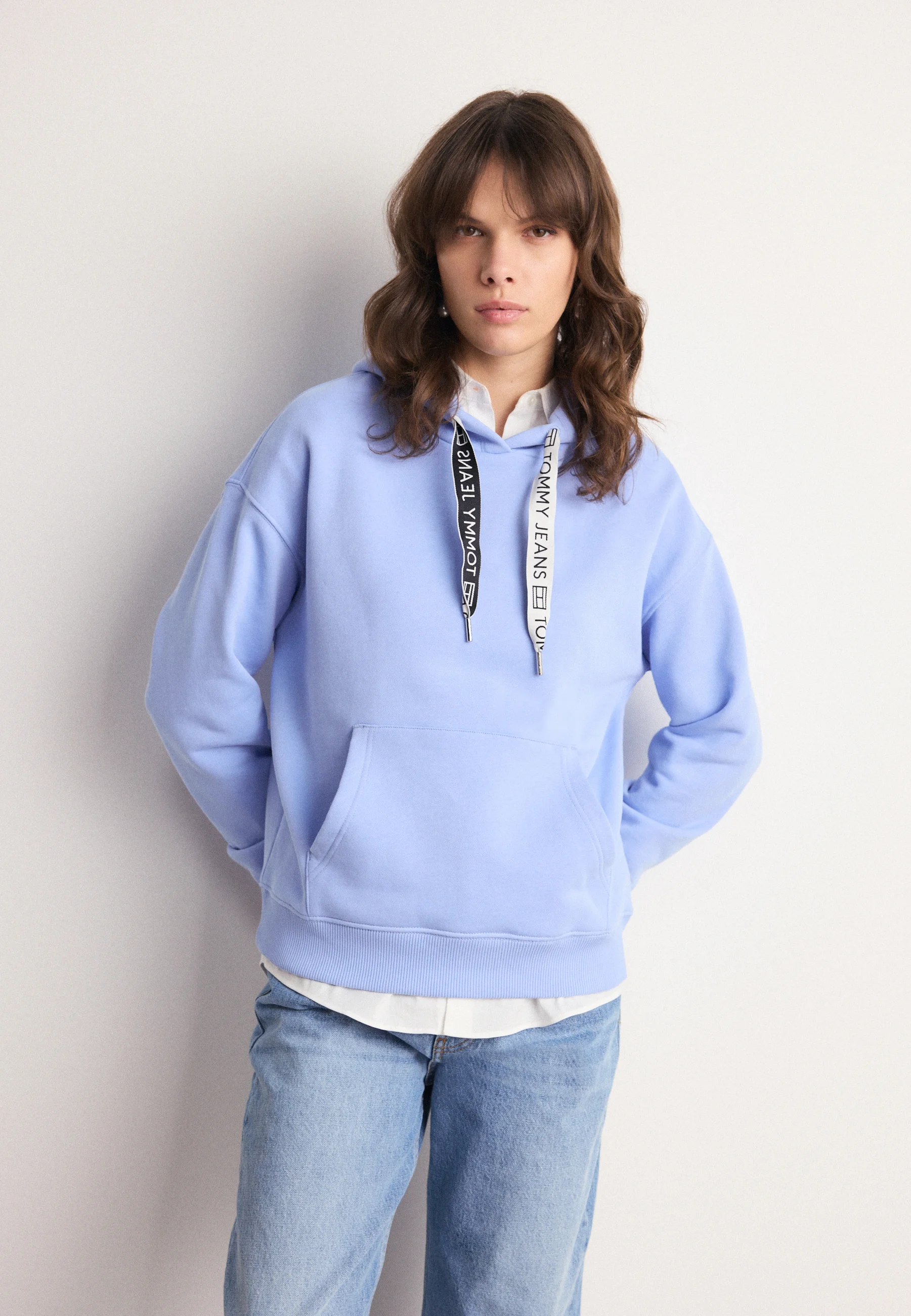 Jeans LOGO DRAWCORD HOODIE - Felpa