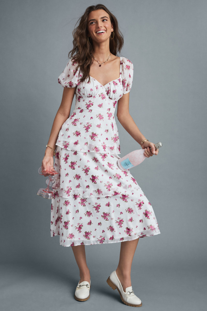 Hannah Floral Tiered Maxi Dress