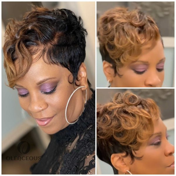 -New Fashion Glueless Natural Super Short Wig