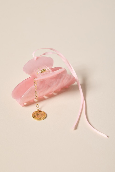 Tonia Ribbon Charm Hair Claw