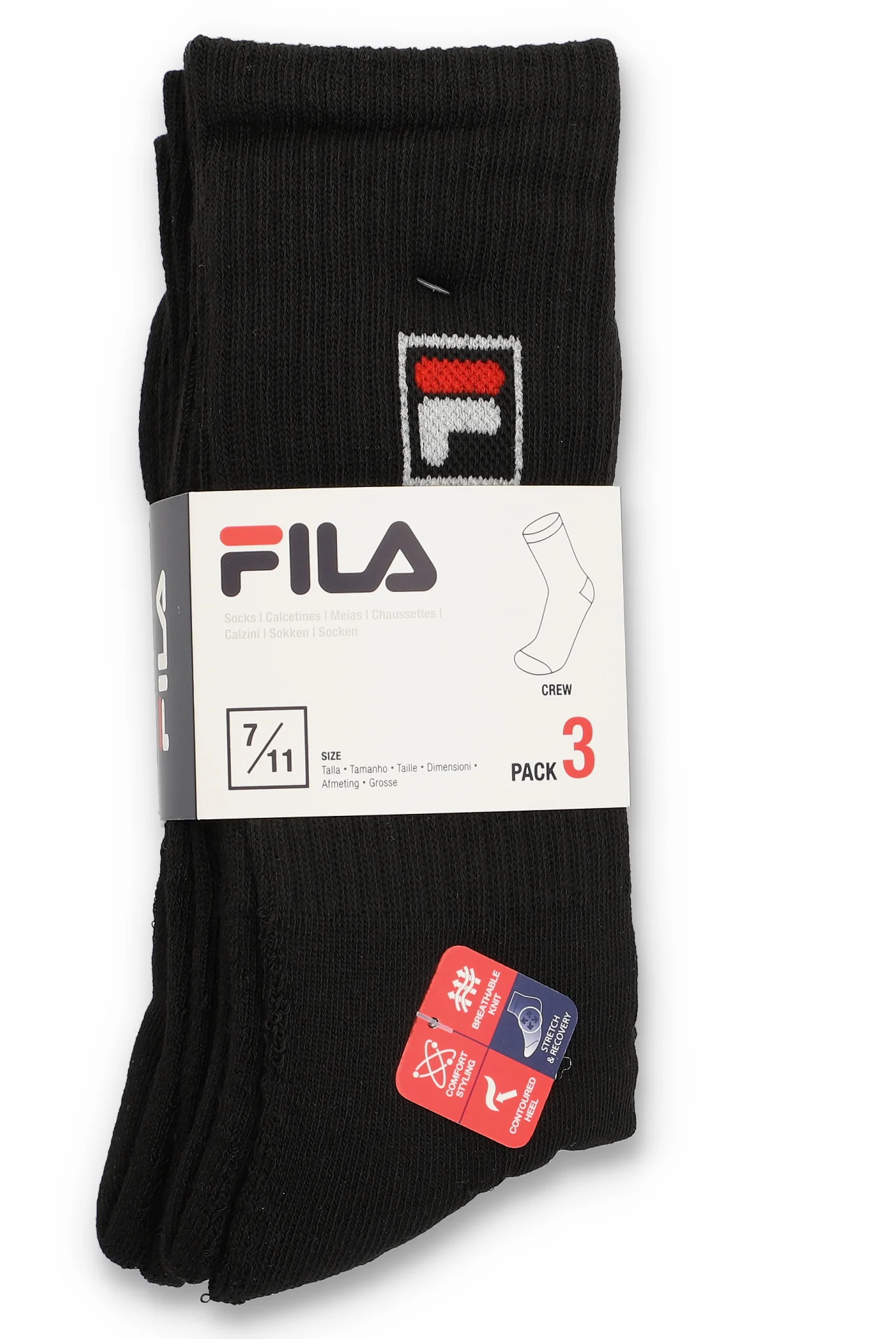 Fila Goat 3 Pk Classic Crew Socks