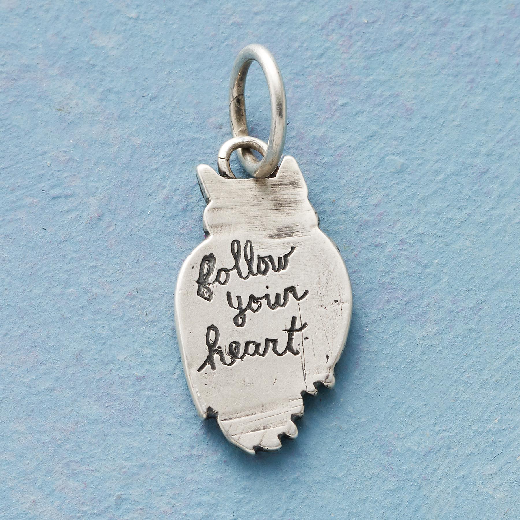 Sterling Silver Peaceful Owl Charm