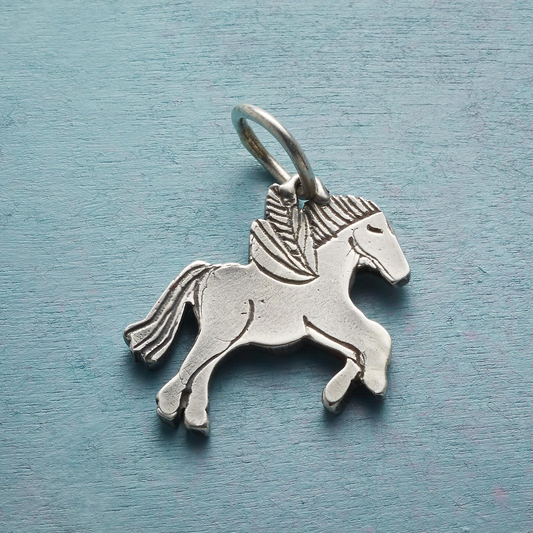 Sterling Silver Winged Horse Charm