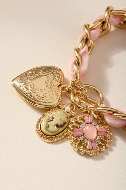 Stacy Velvet Chain Bracelet