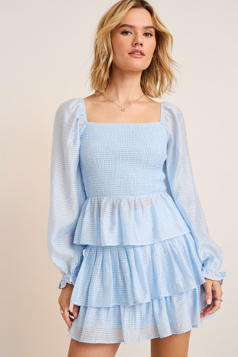 Joy Long Sleeve Smocked Blouse