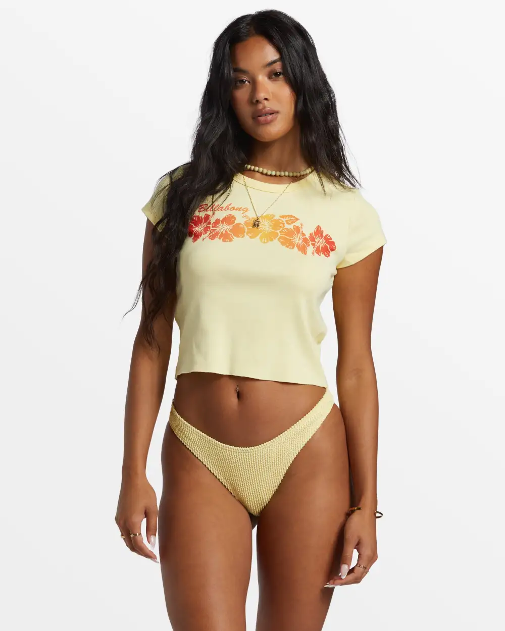 Final inventorySummer Babe Shrunken T-Shirt - Mellow Yellow