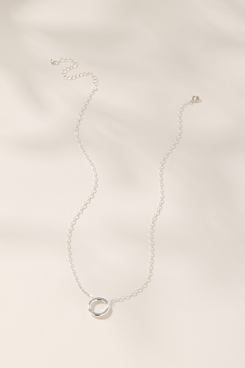 Cluster Charm Necklace Base Silver