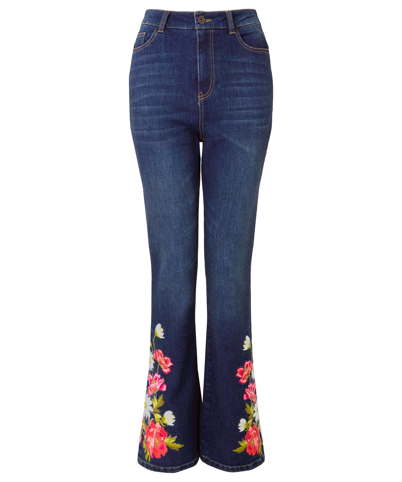 Joe Browns Bootcut Jeans mit Blumenstickerei