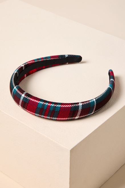 Charlotte Plaid Puffy Headband