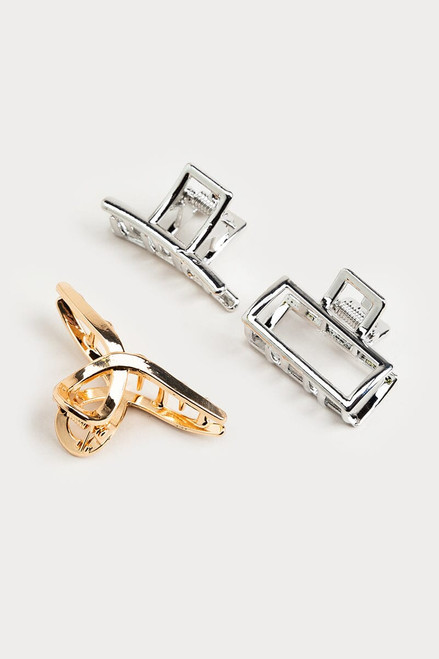 Hello Franki 3 Pack Metal Hair Claw for girls