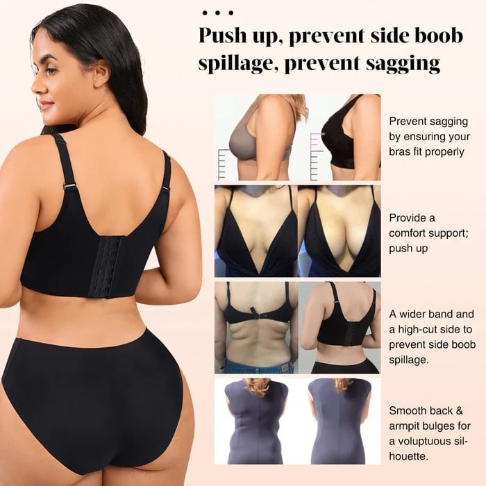 ⏰49%Off 3 Days To Go⏰ Hide Back Fat Full Back Coverage-Deep Cup Bra ✨Buy 2 Free Shipping✨