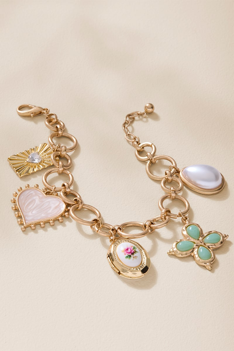 Nadia Chunky Charm Bracelet