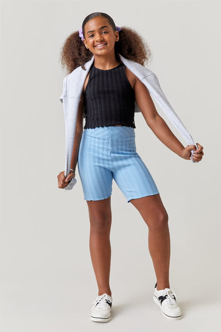 Hello Franki Ribbed Biker Shorts for girls