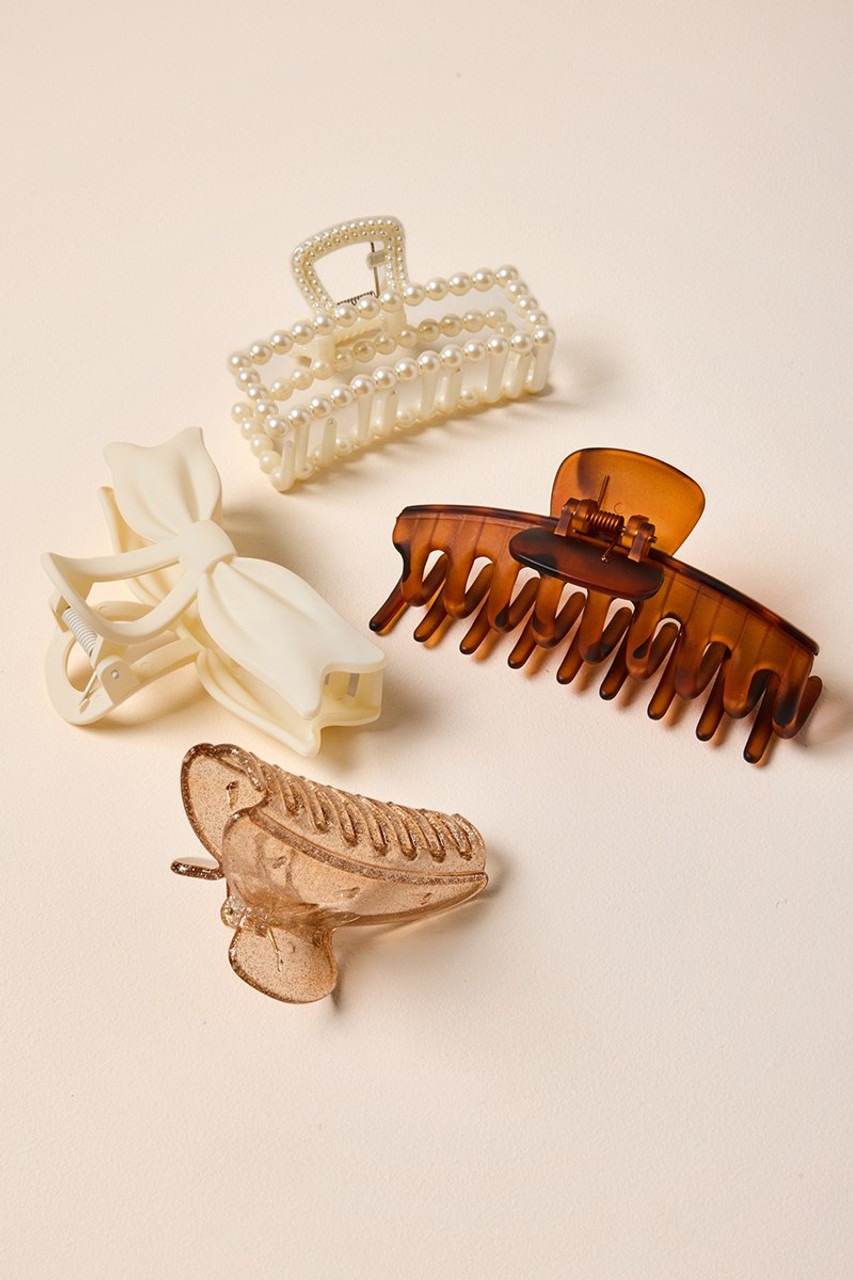 Paula Mixed Style Hair Claw Set