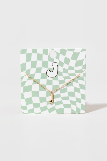 Bubble Initial Necklace
