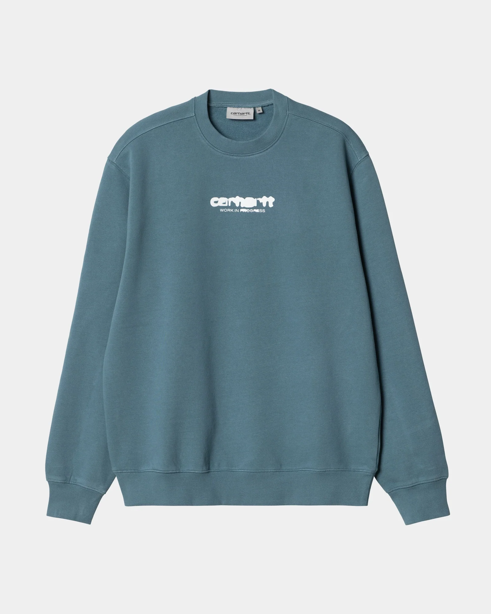 Final inventoryInk Bleed Sweatshirt | Vancouver Blue / White (stone washed)