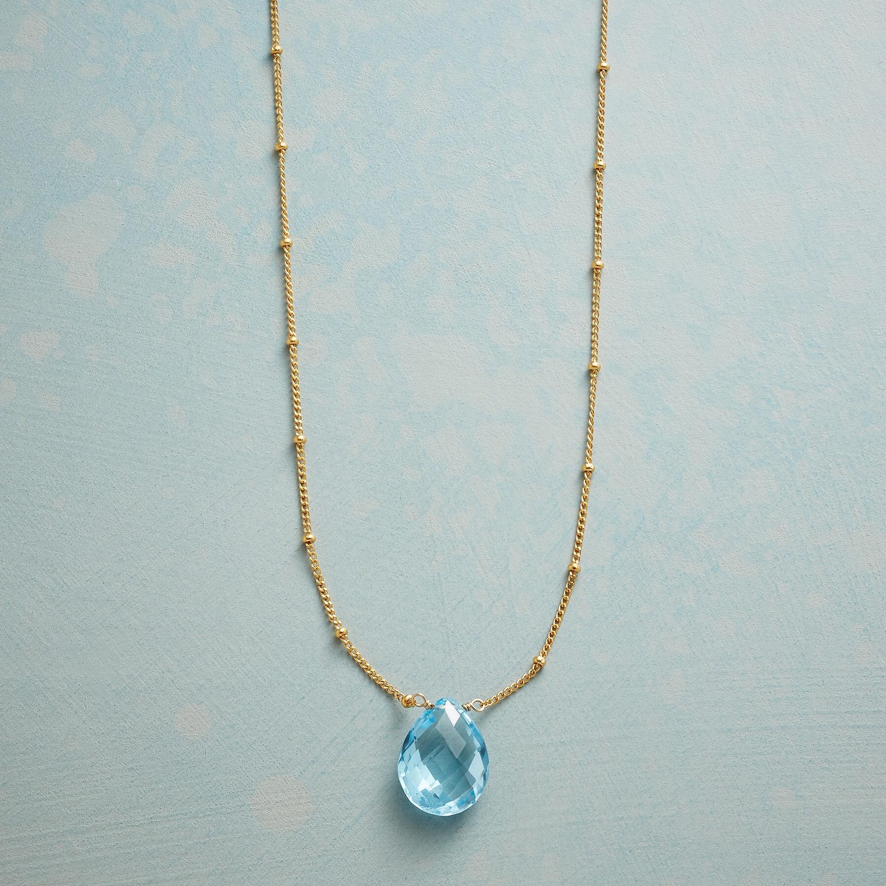 Droplet Of Blue Necklace