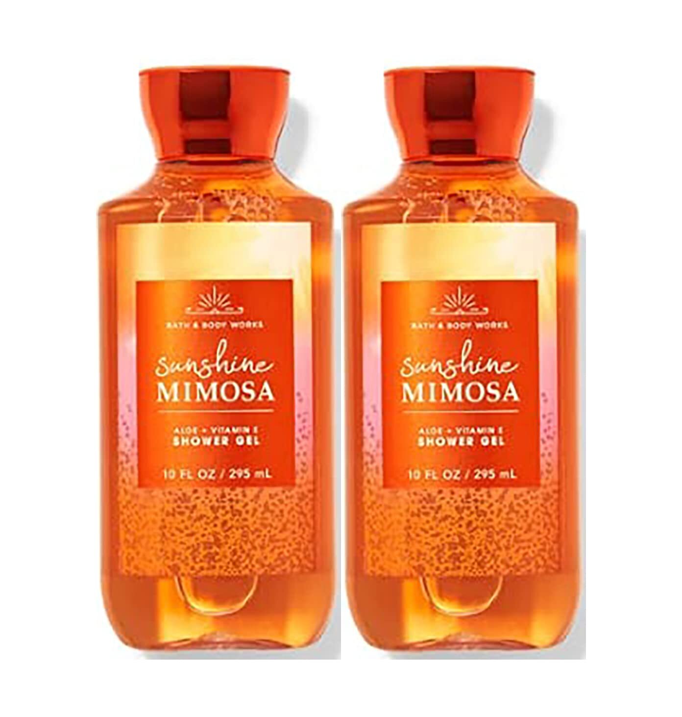 Bath & Body Works Sunshine Mimosa Shower Gel Gift Sets For Women 2 Pack (Sunshine Mimosa), 10.0 fluid_ounces, 20.0 Ounce
