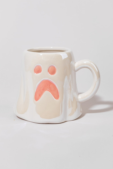 Stacy Pink Detail Ghost Ceramic Mug