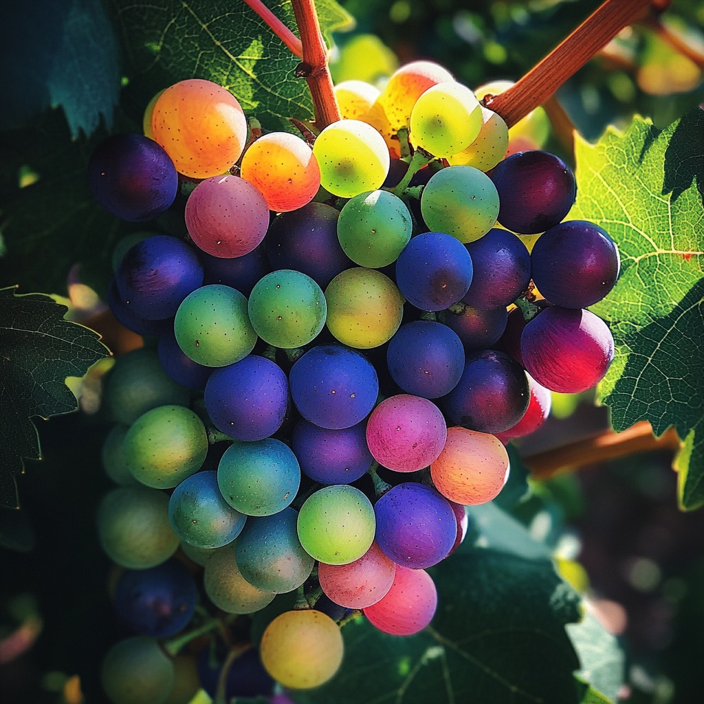 50 Seeds New Rare Rainbow Hybrid Grape Organic