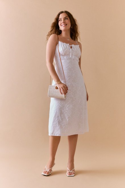 Vera Emma Upper Open Back Midi Dress