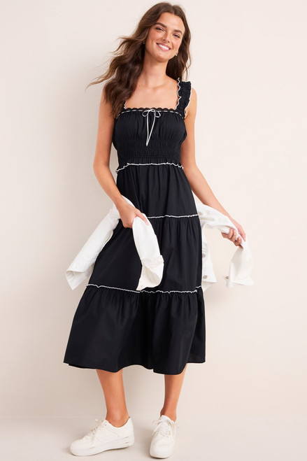 Jodie Tiered Midi Dress