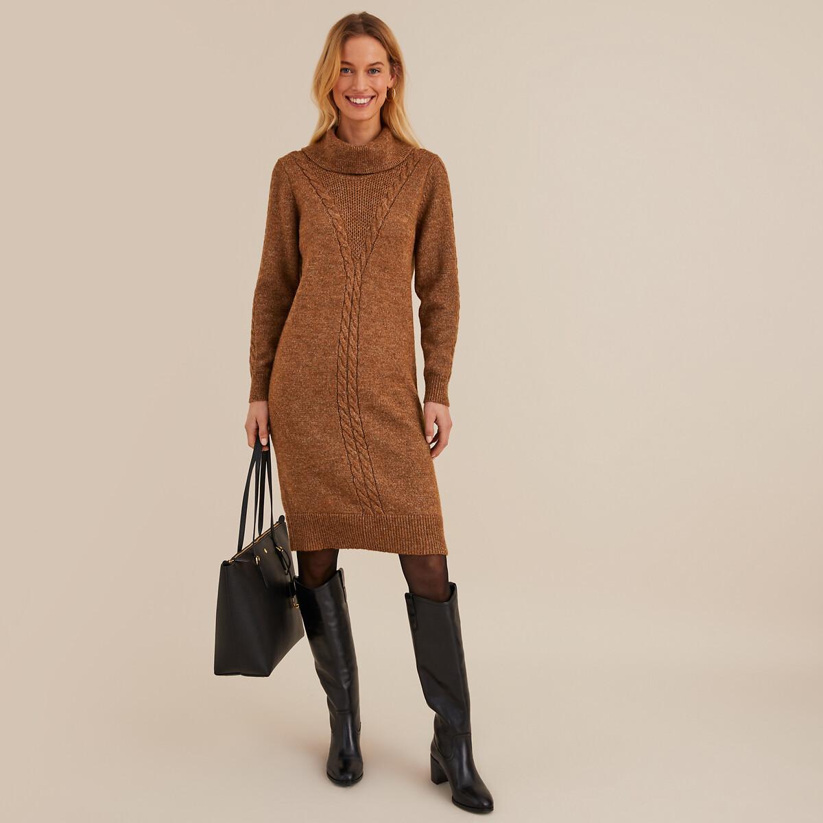 La Redoute Collections Strickkleid mit langen Ärmeln