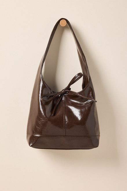 Daphne Patent Bow Shoulder Bag