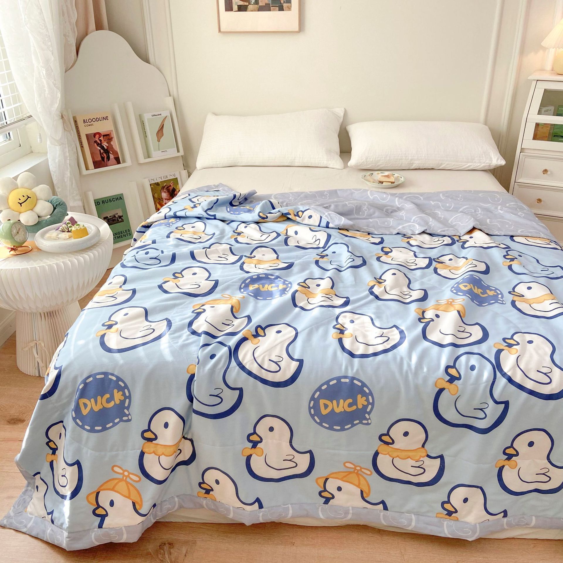 Children Cartoon Summer 100% Pure Cotton Blanket Queen King Size