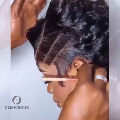 2026 Summer Super Short Pixie Cut Curly Glueless Wig