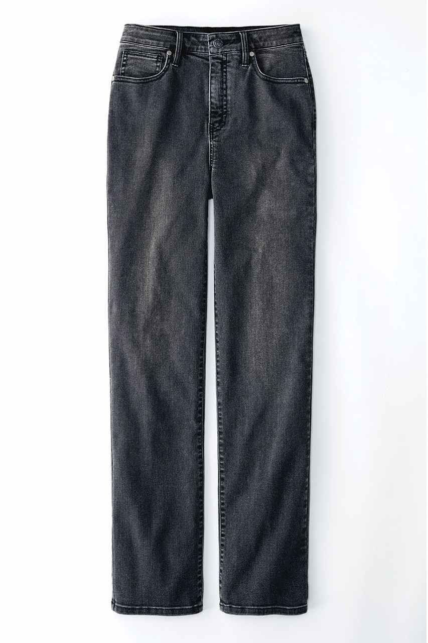 High Rise Straight-Leg Jeans