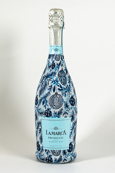 Beau Bottles Limited Edition Blue Ornaments La Marca Edition Bottle Wrap