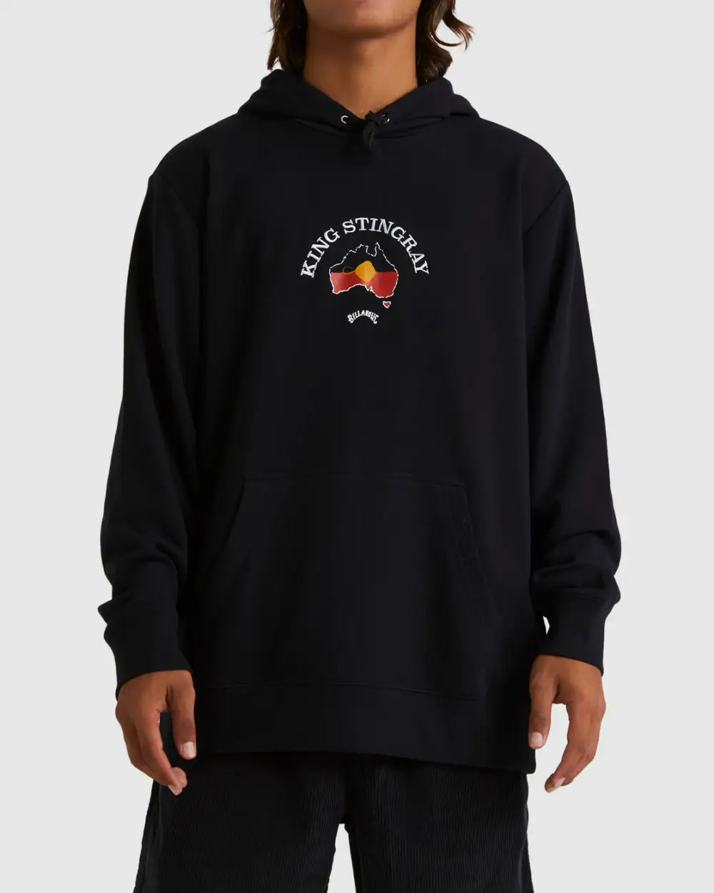 Final inventoryKing Stringray Pop Hood Crew Neck Sweatshirt - Black