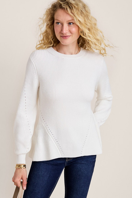 May Peplum Pullover Sweater