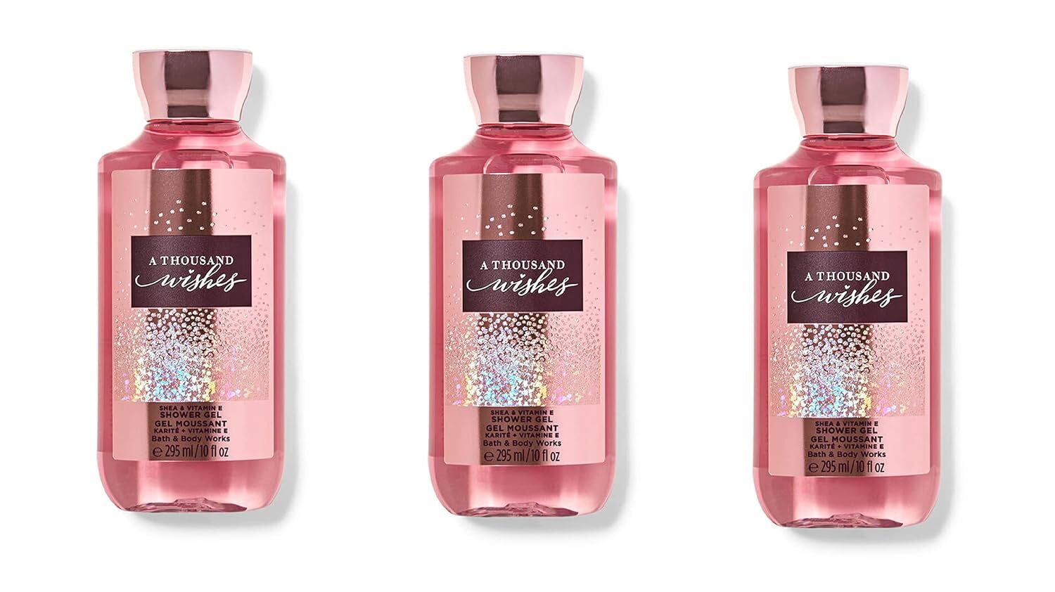 A Thousand Wishes by Bath & Body Works for Women - 10 oz Shower Gel - Pack of 3